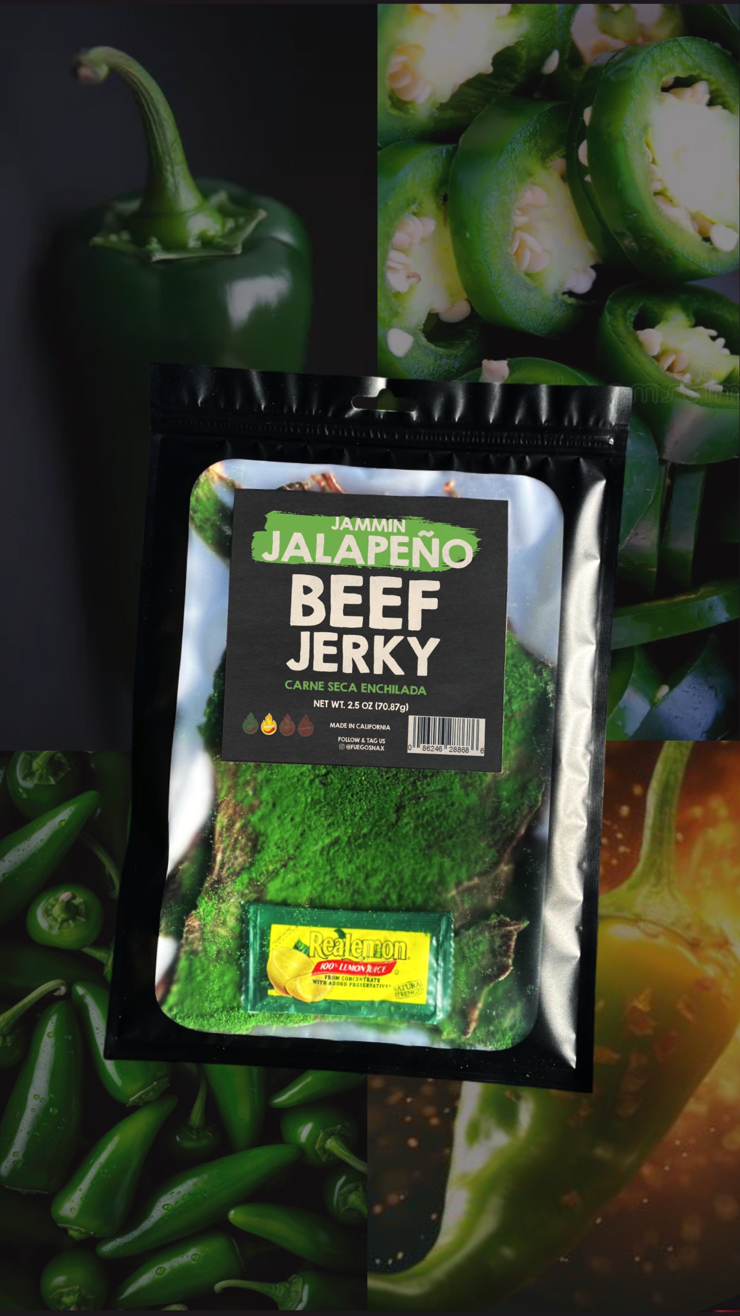 Jammin Jalapeno Fuego Beef Jerky