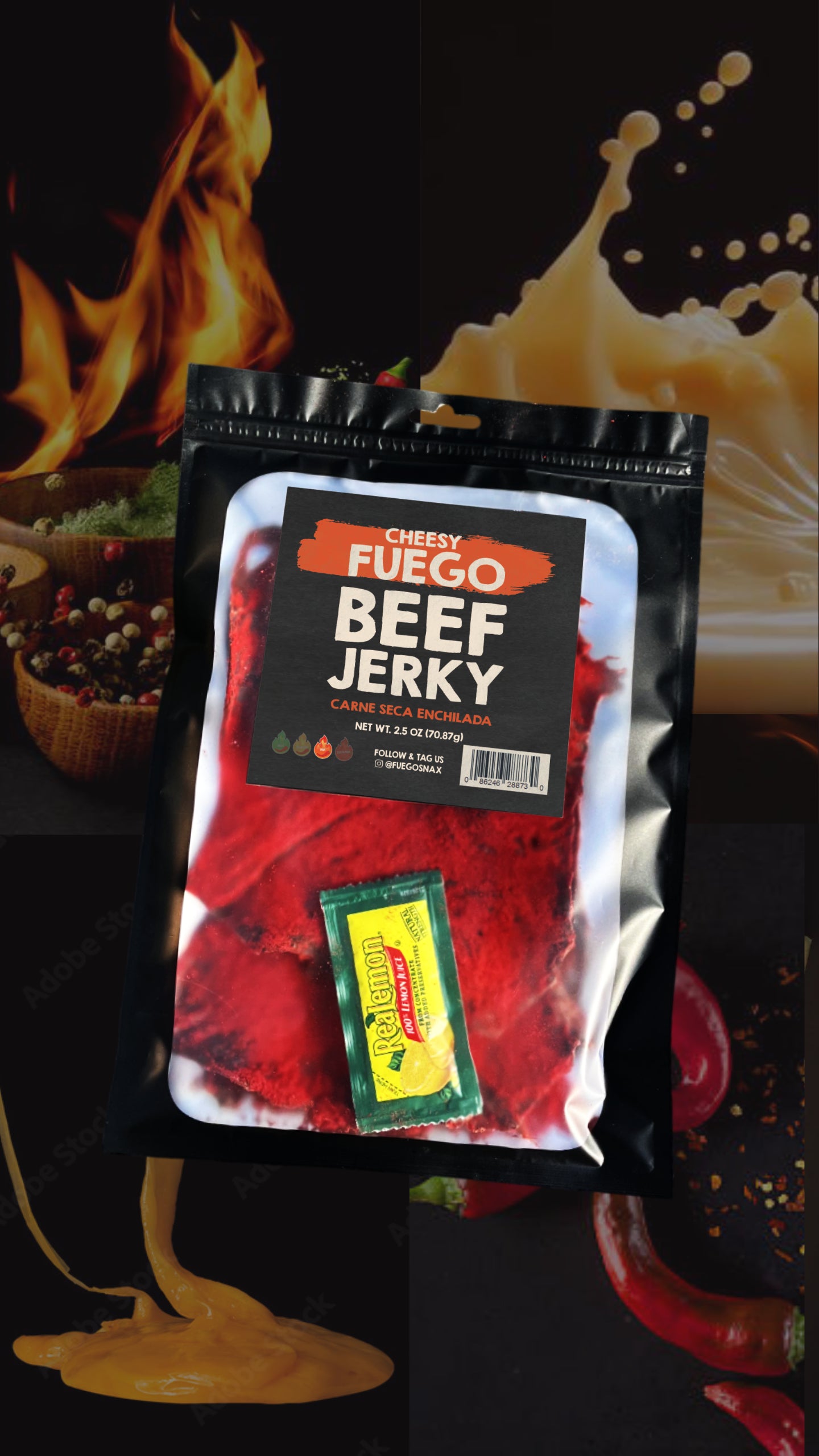 Cheesy Fuego Beef Jerky